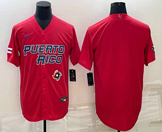 Men's Puerto Rico Baseball Blank 2023 Red World Baseball Classic Stitched Jersey,We sell and wholesale Men's Puerto Rico Baseball Blank 2023 Red World Baseball Classic Stitched Jersey on line form chian!